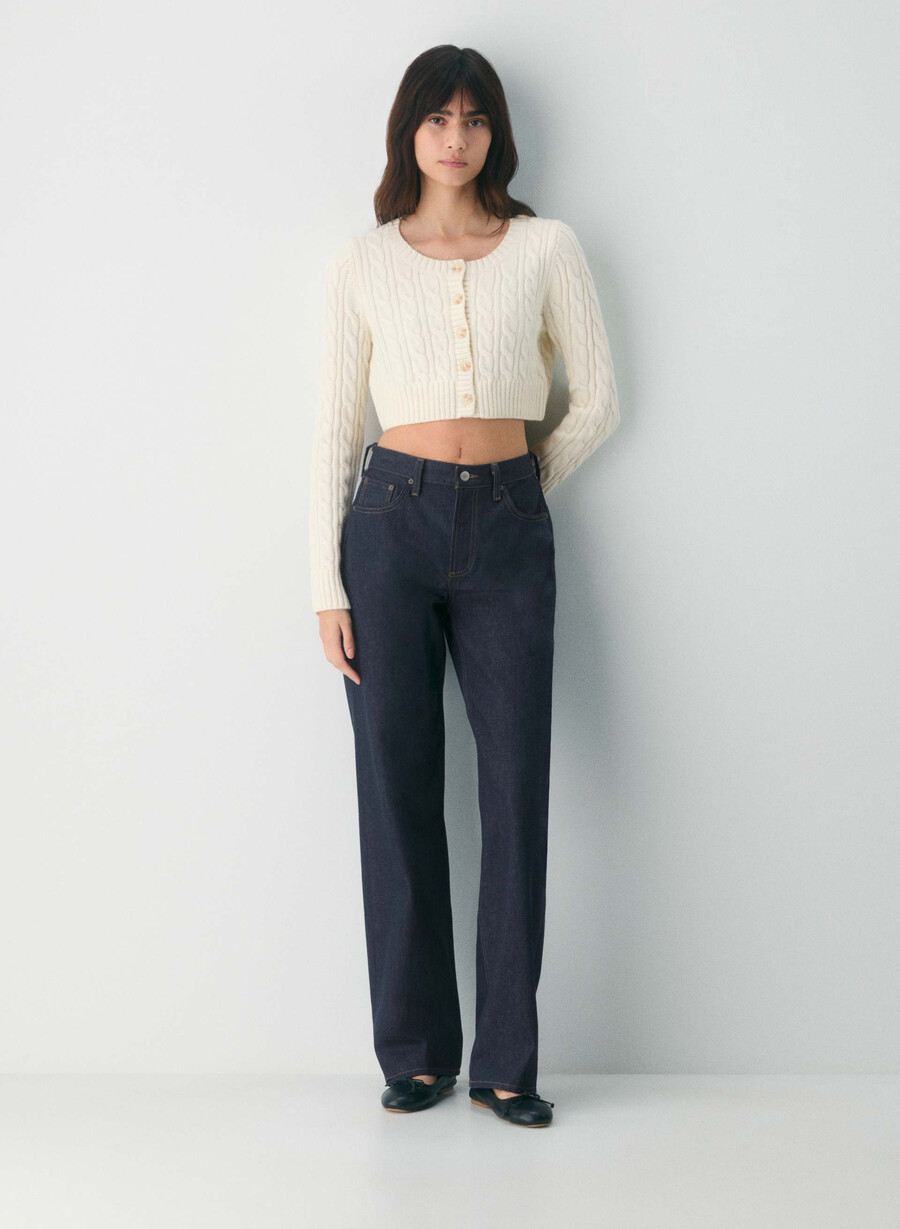 cardigan teacup bianco sussurramento