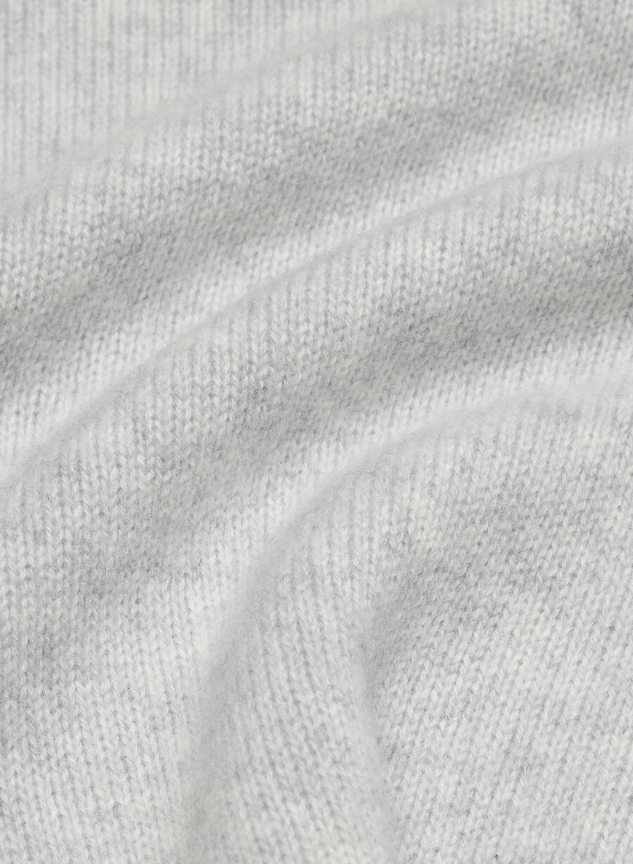 felpa con cappuccio essential cashmere idyllic zip heather chrome