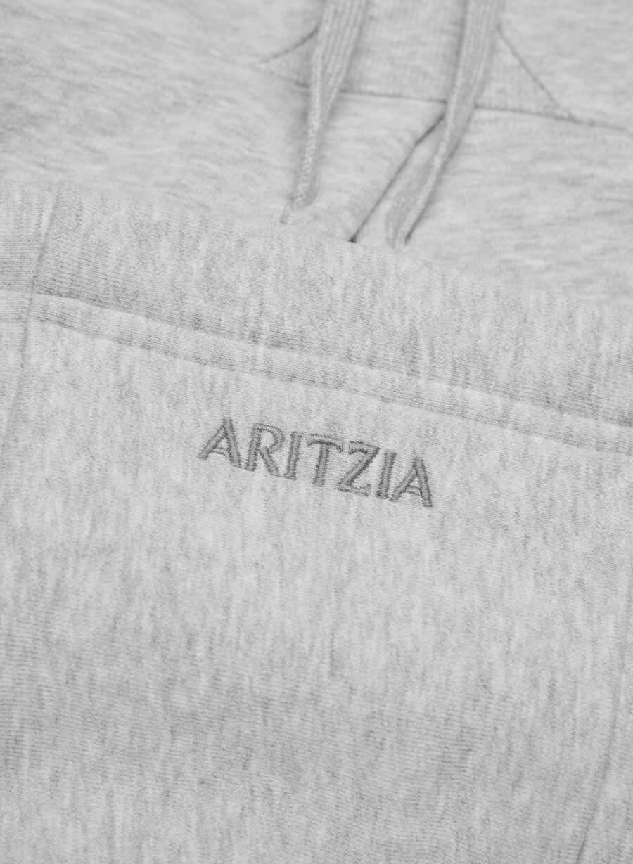 felpa con cappuccio raglan cozy sweatfleece heather chrome