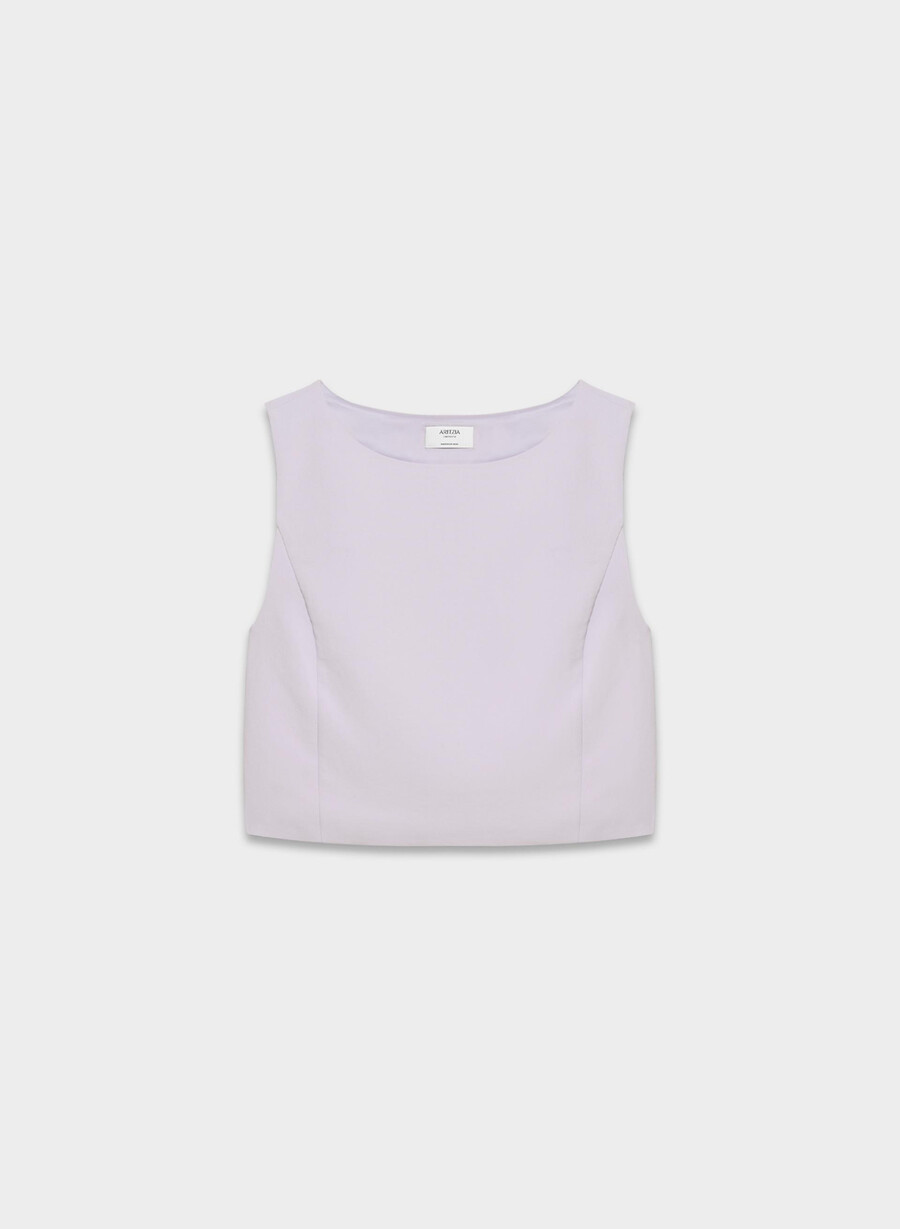 cavalier top - crepette fiori di campo lilla