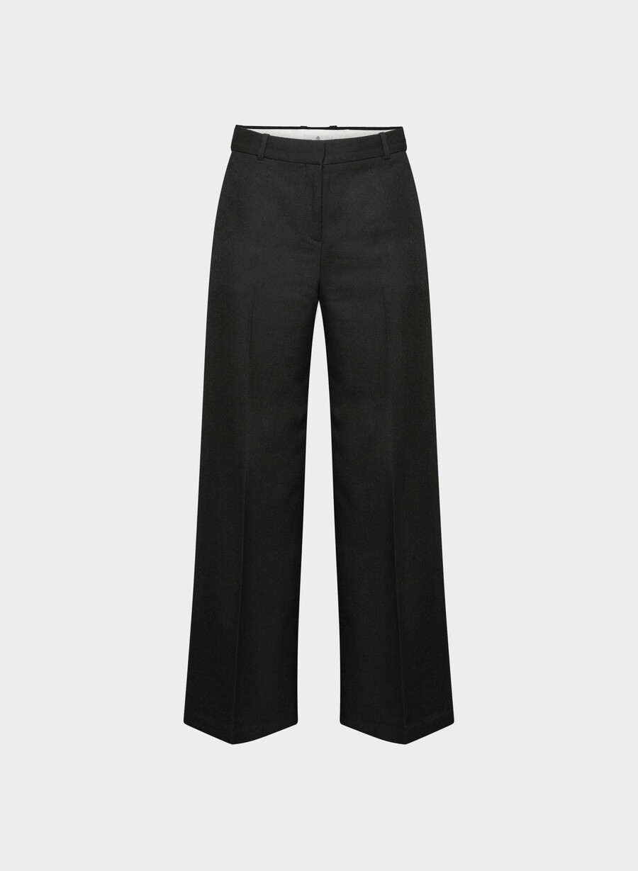pantaloni in lana sylvan nero