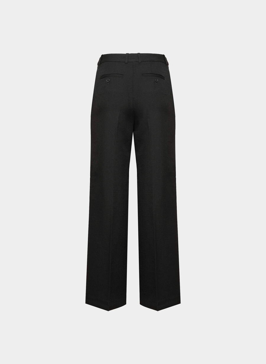 pantaloni in lana sylvan nero