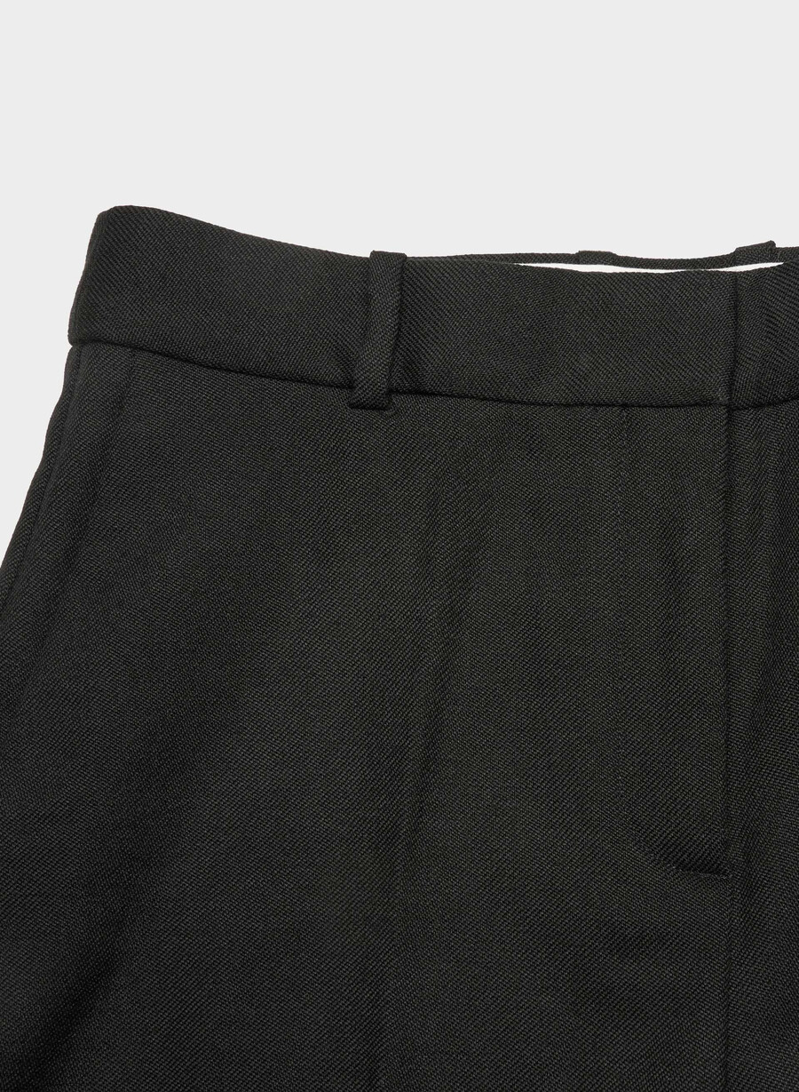 pantaloni in lana sylvan nero
