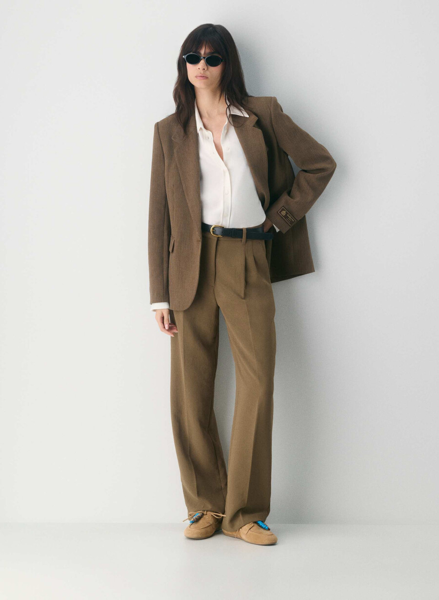 sperry x aritzia slim boat shoe - pelle scamosciata tan khaki