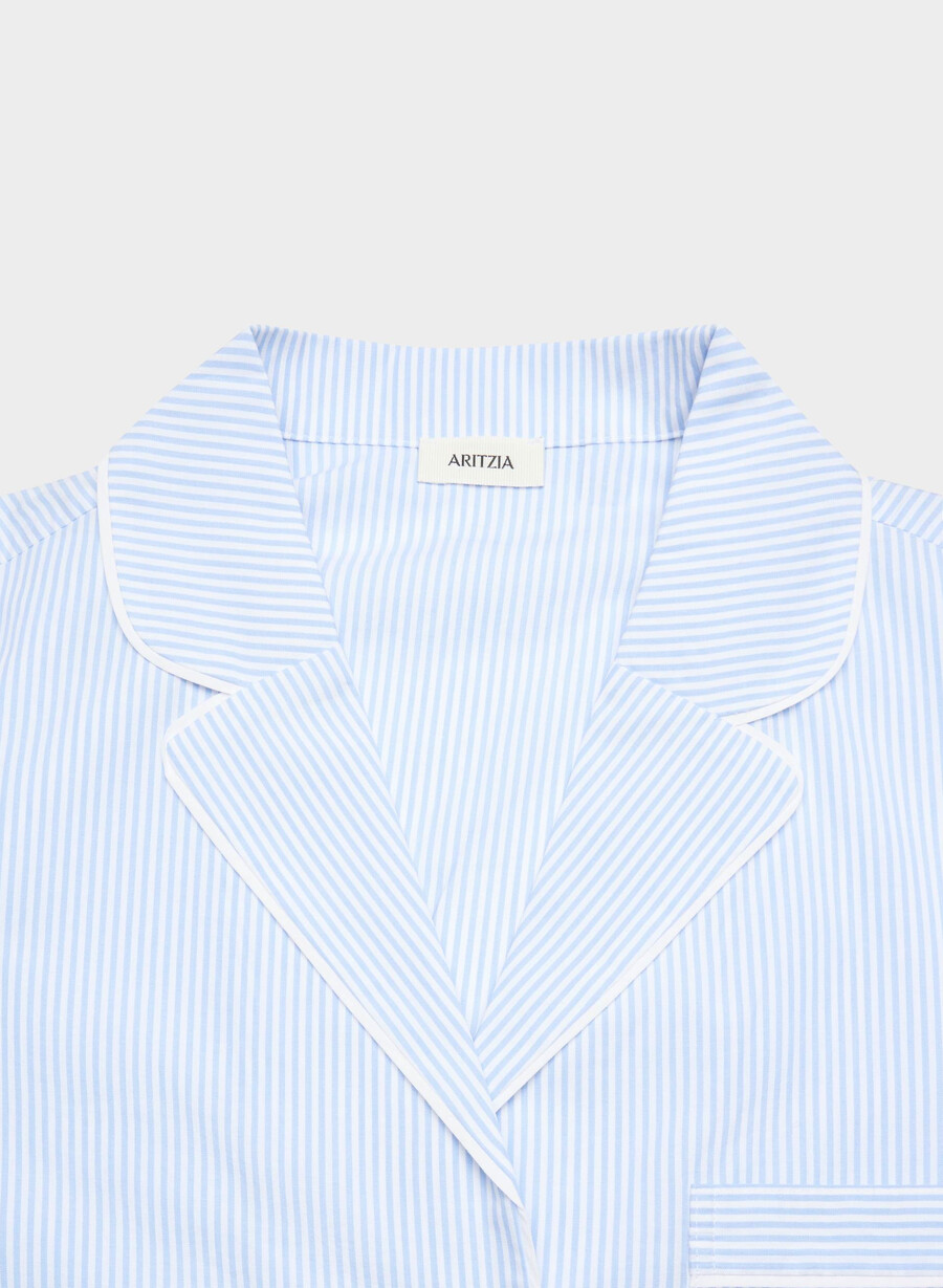 camicia da pigiama in popeline laze wlsn strp crfl blwh