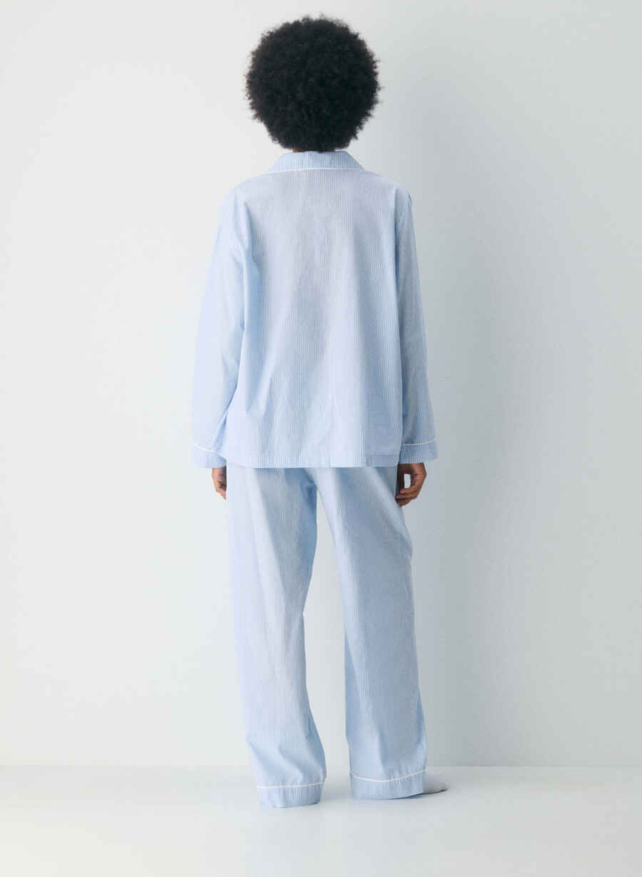 camicia da pigiama in popeline laze shlb stripe cr bbt