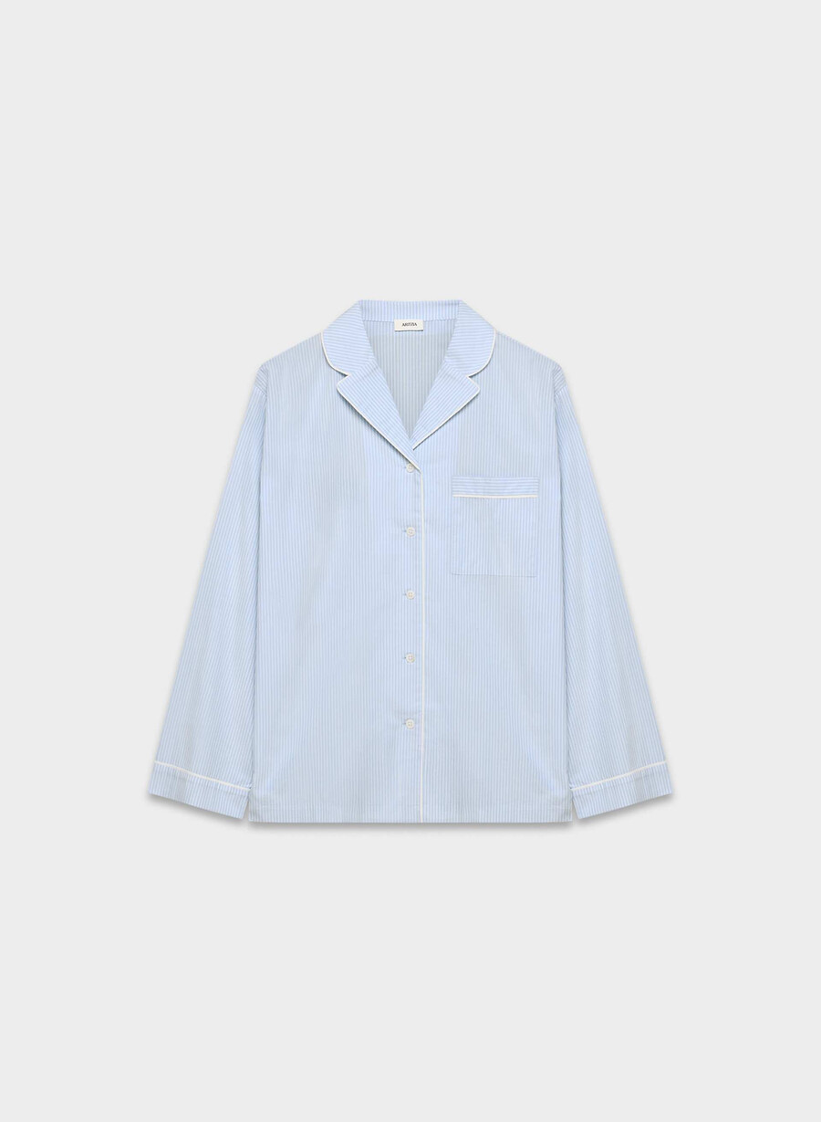 camicia da pigiama in popeline laze shlb stripe cr bbt