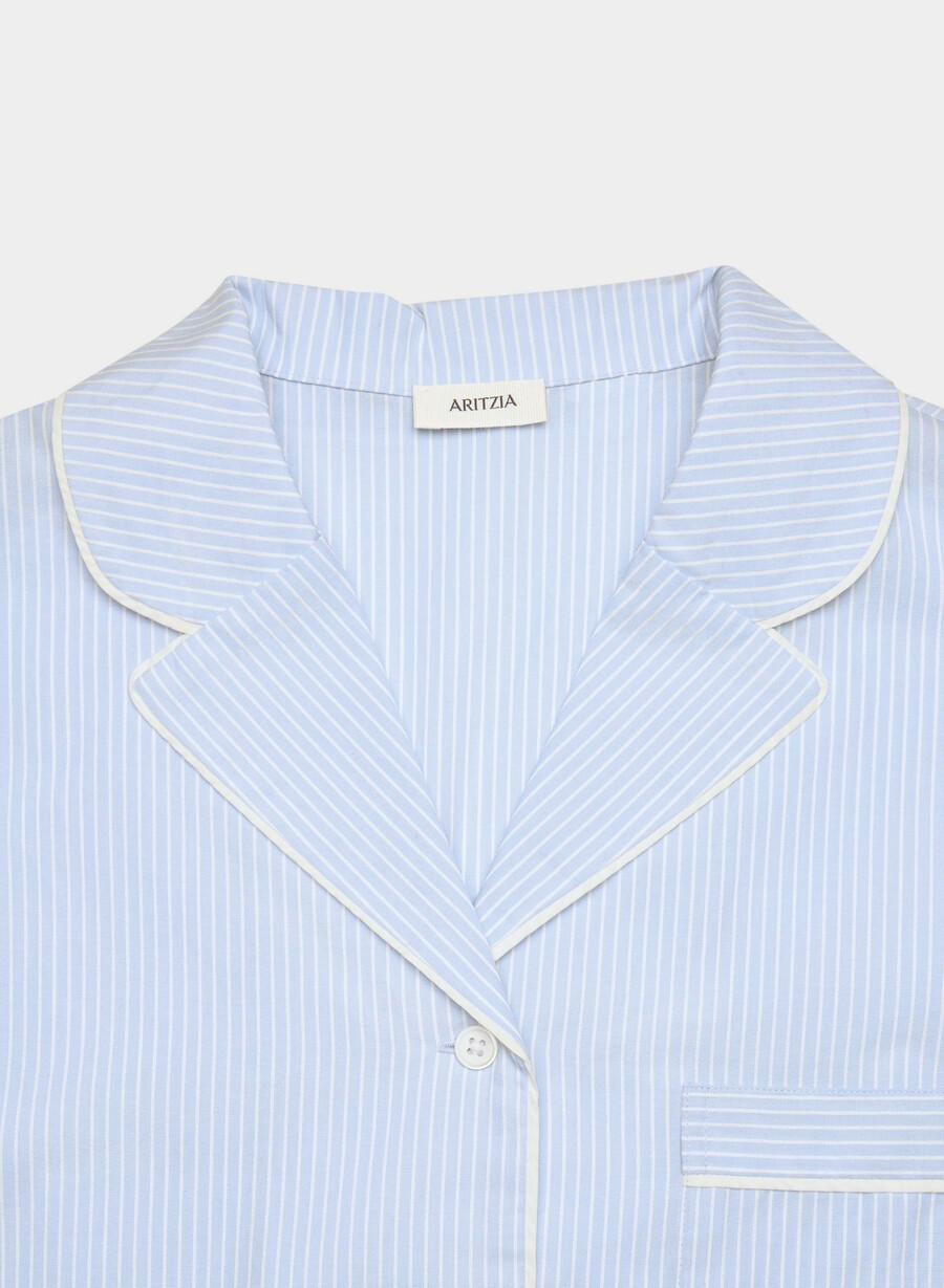 camicia da pigiama in popeline laze shlb stripe cr bbt