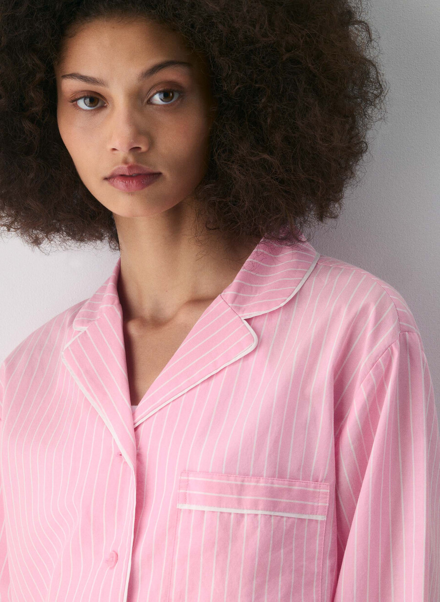 camicia da pigiama in popeline laze mtchl strp jb pkbw
