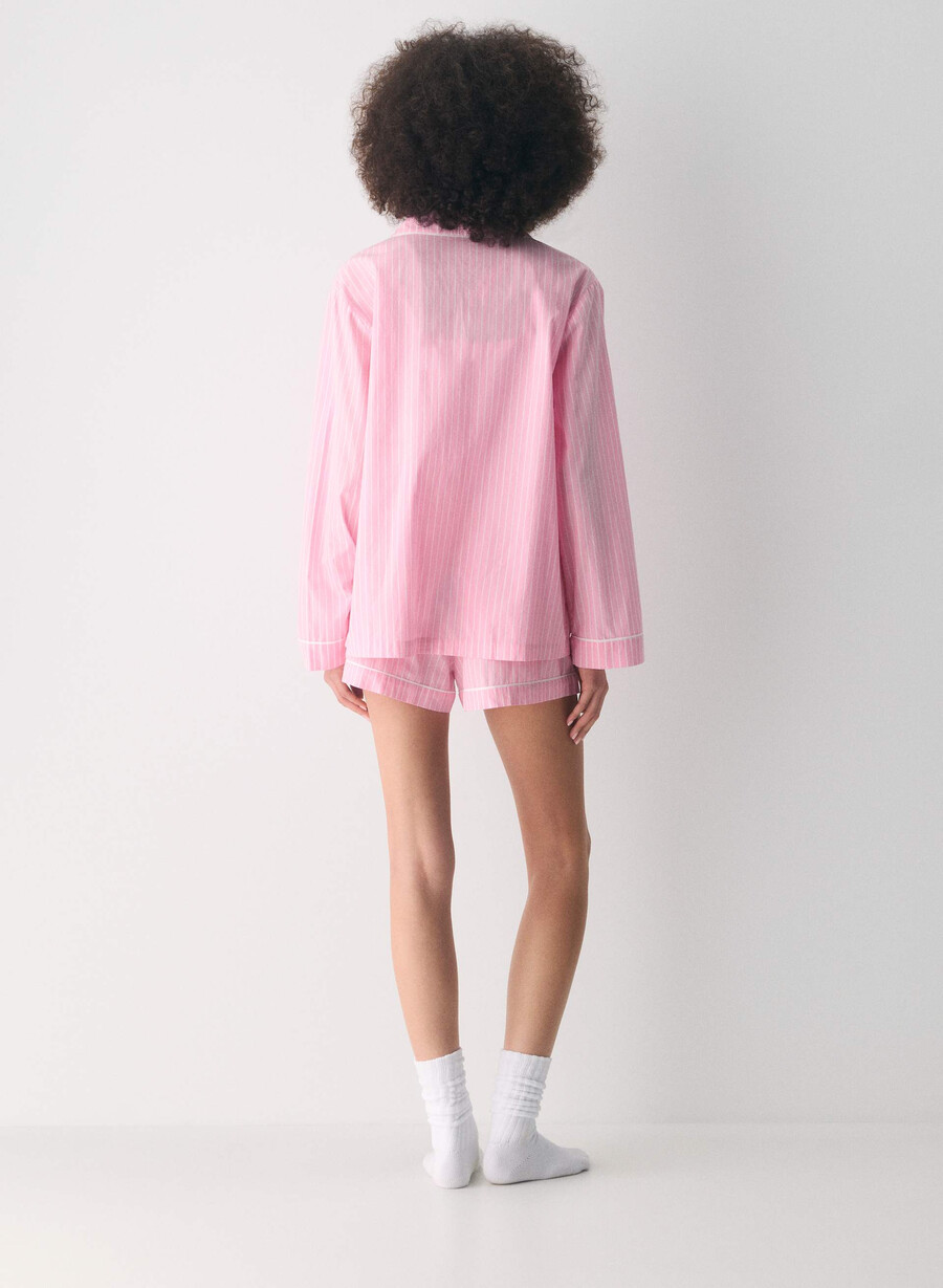 camicia da pigiama in popeline laze mtchl strp jb pkbw