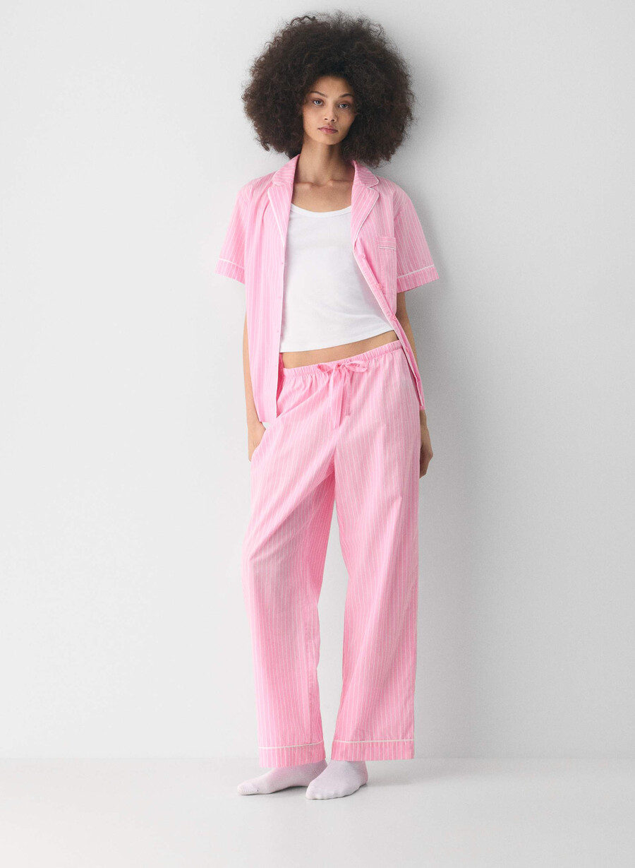 pantaloni da pigiama in popeline laze shlb stripe cr bbt