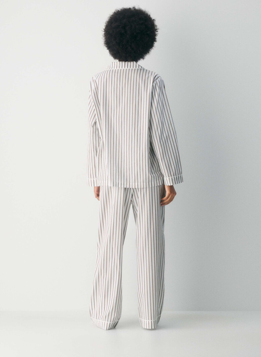 pantaloni da pigiama in popeline laze joel stripe b wtch
