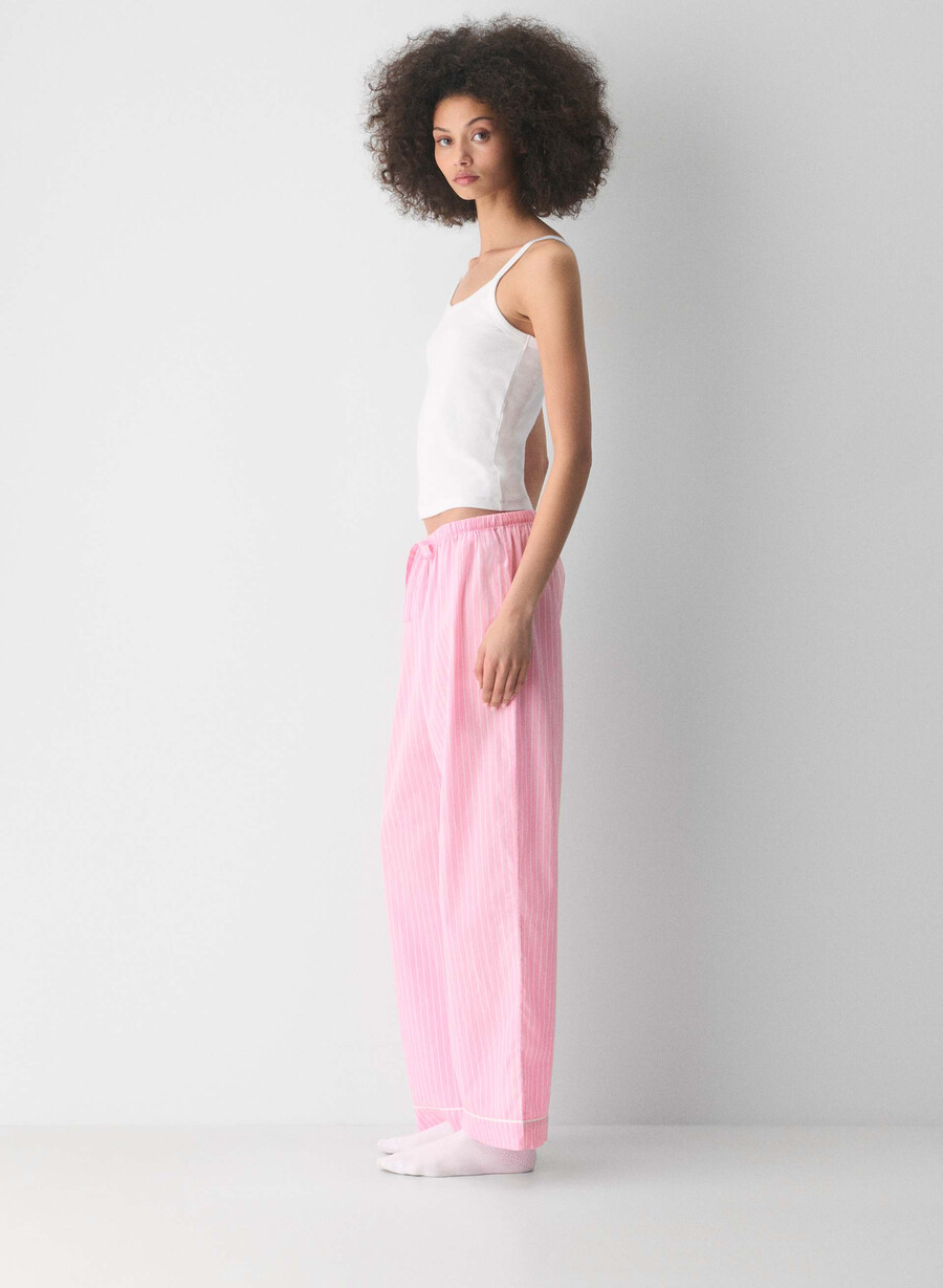 pantaloni da pigiama in popeline laze mtchl strp jb pkbw