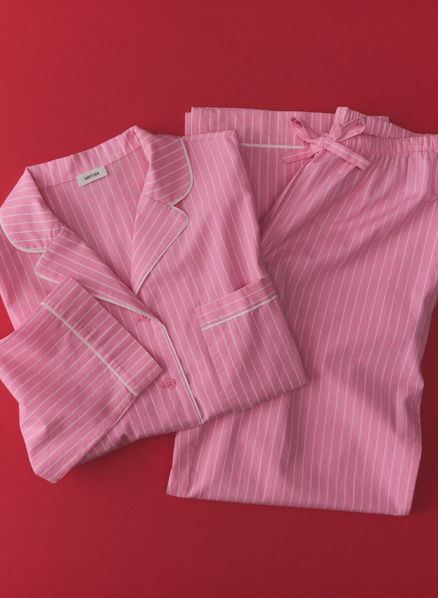 pantaloni da pigiama in popeline laze mtchl strp jb pkbw