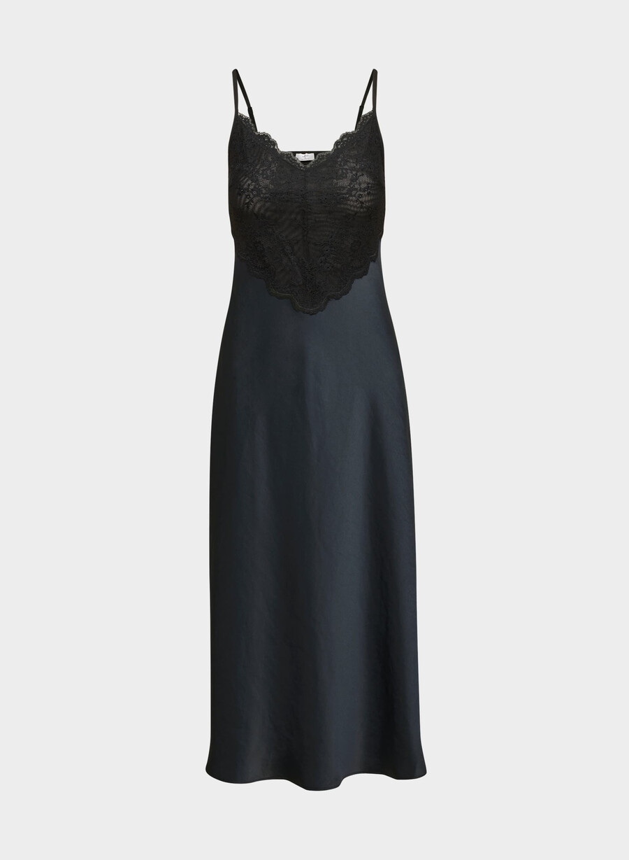 memorizza labito in raso dark navy