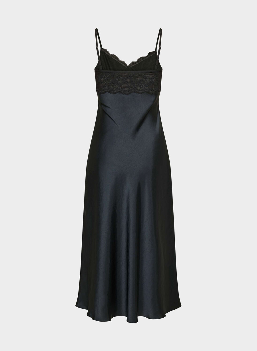 memorizza labito in raso dark navy
