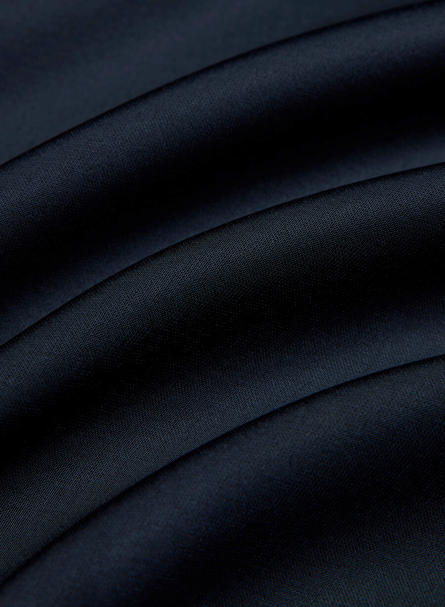 abito in raso magnate dark navy