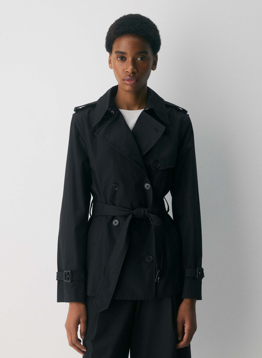 trench corto the finch - city twill nero