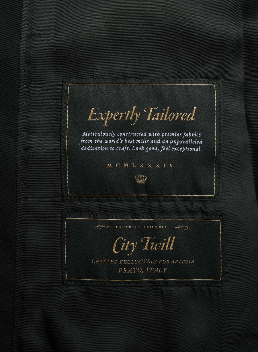 trench corto the finch - city twill nero