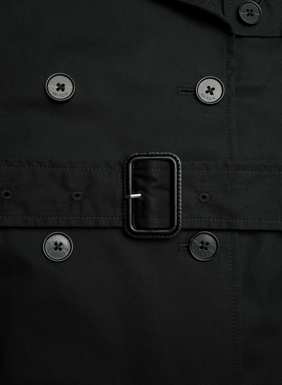 trench corto the finch - city twill nero