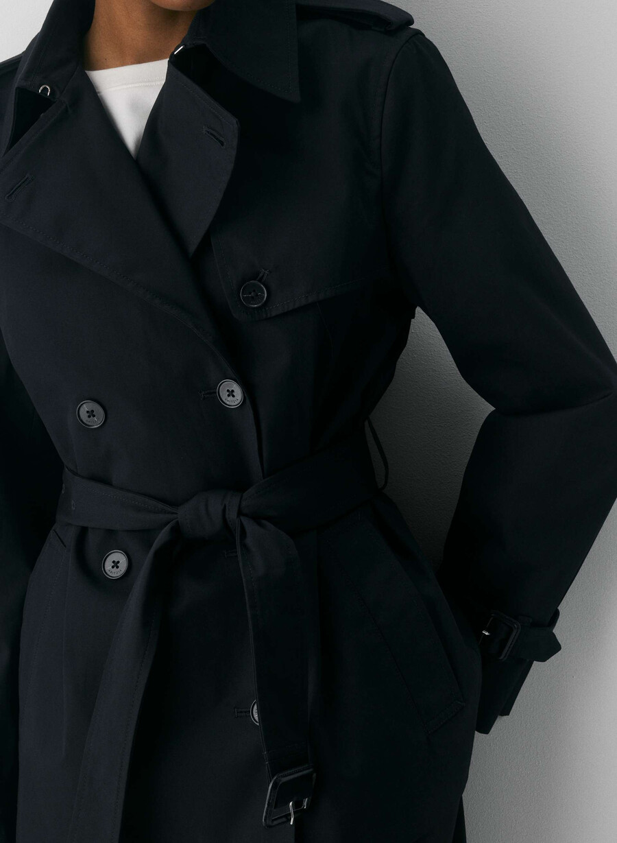 trench corto the finch - city twill nero