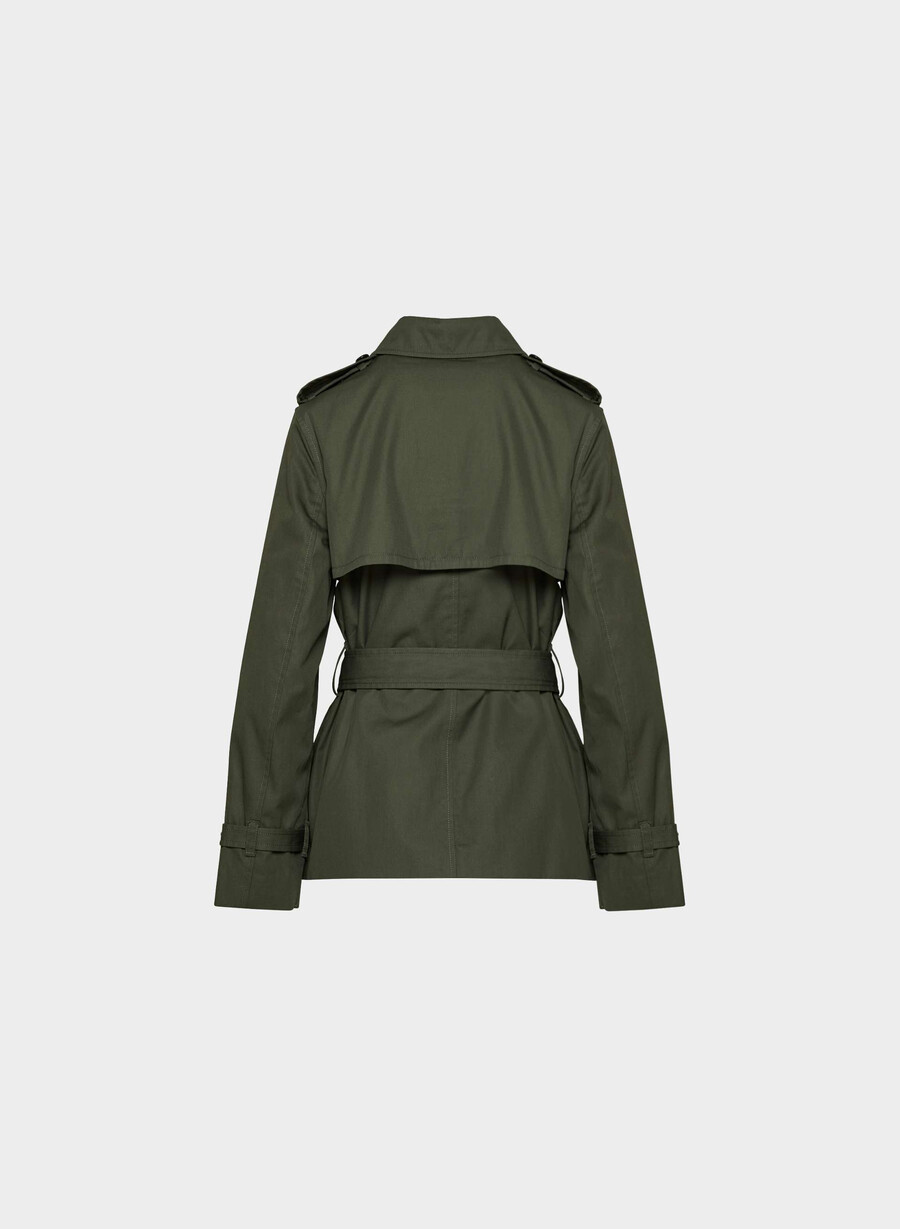trench corto the finch - city twill dark olive