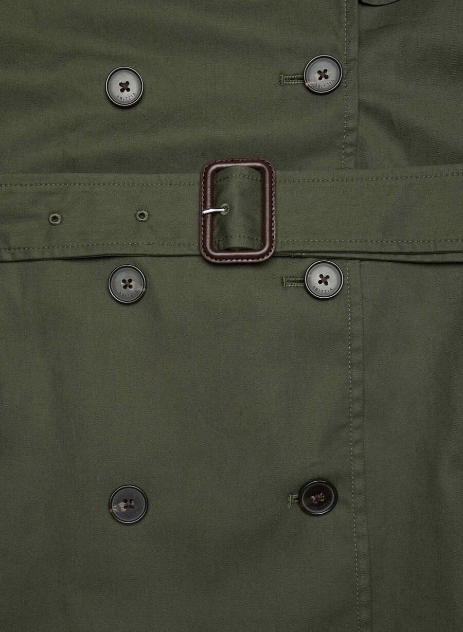 trench corto the finch - city twill dark olive