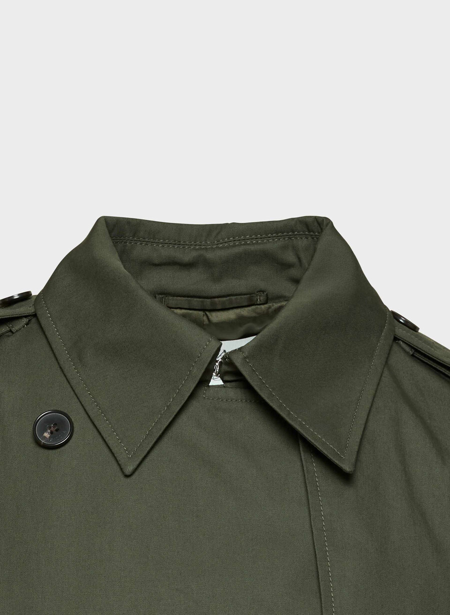 trench corto the finch - city twill dark olive