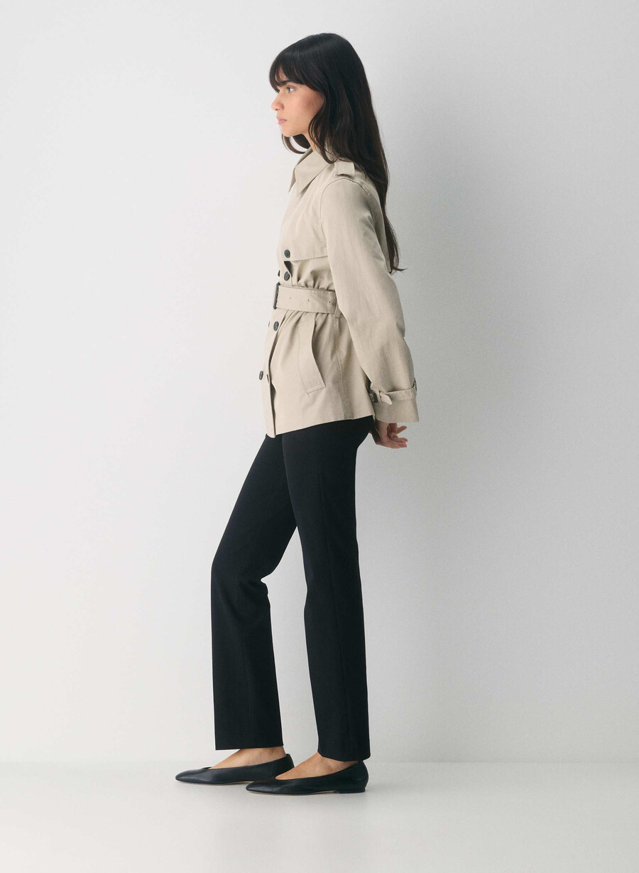 trench corto the finch - city twill marcona beige