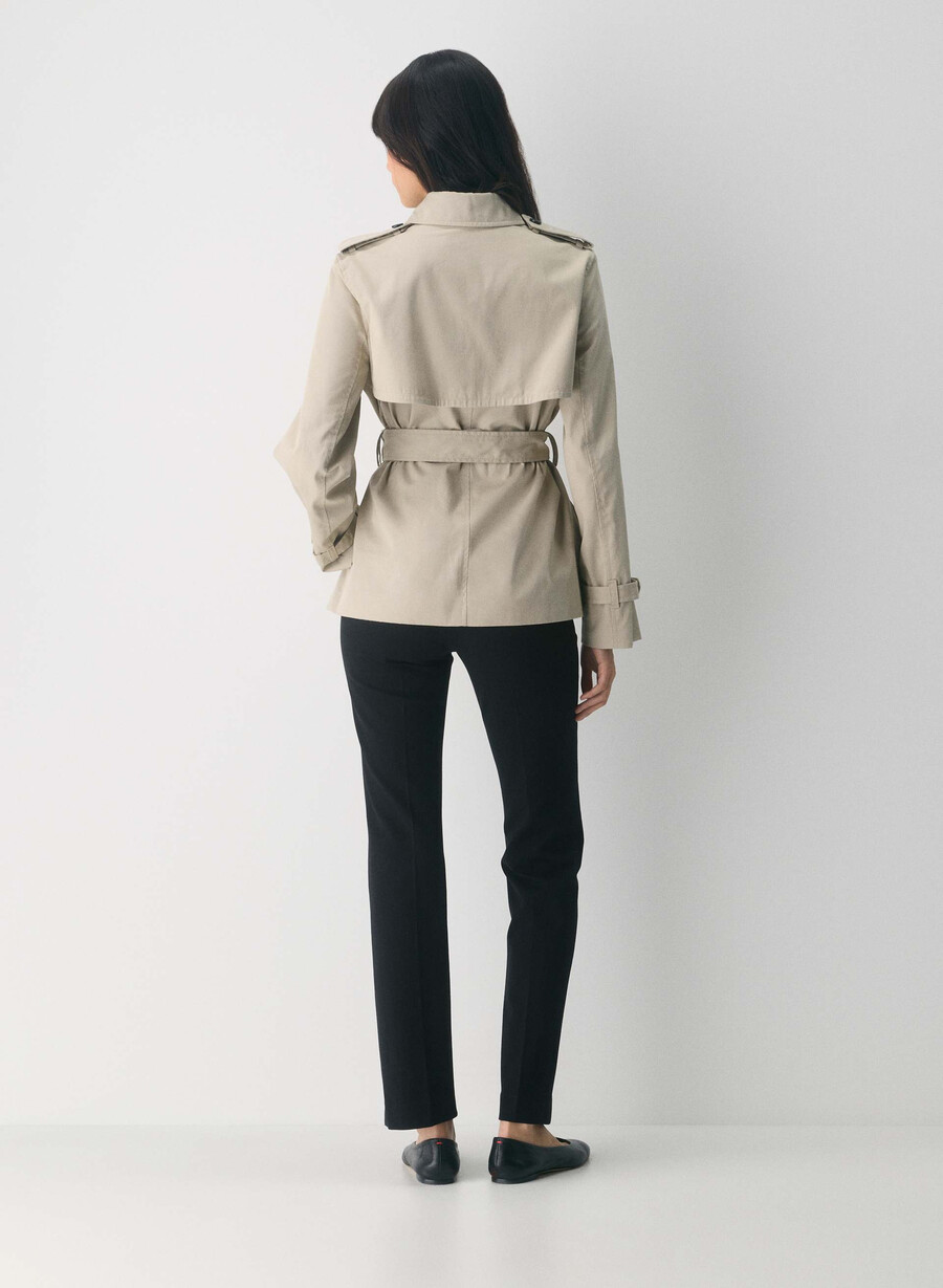 trench corto the finch - city twill marcona beige