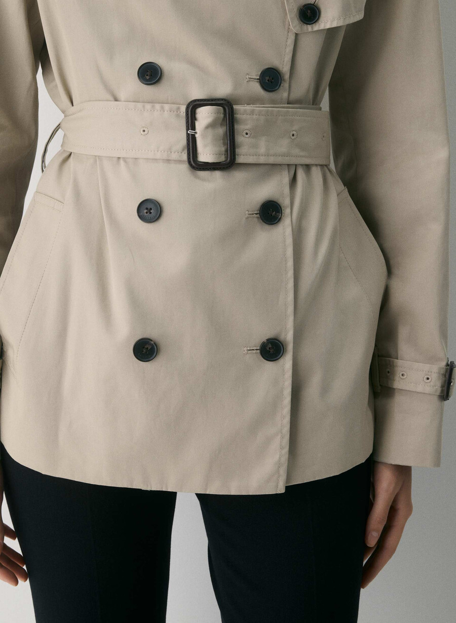 trench corto the finch - city twill marcona beige