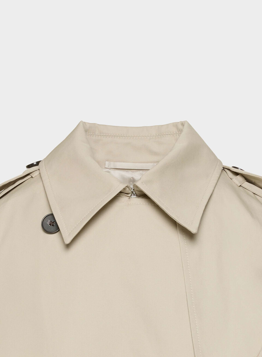 trench corto the finch - city twill marcona beige