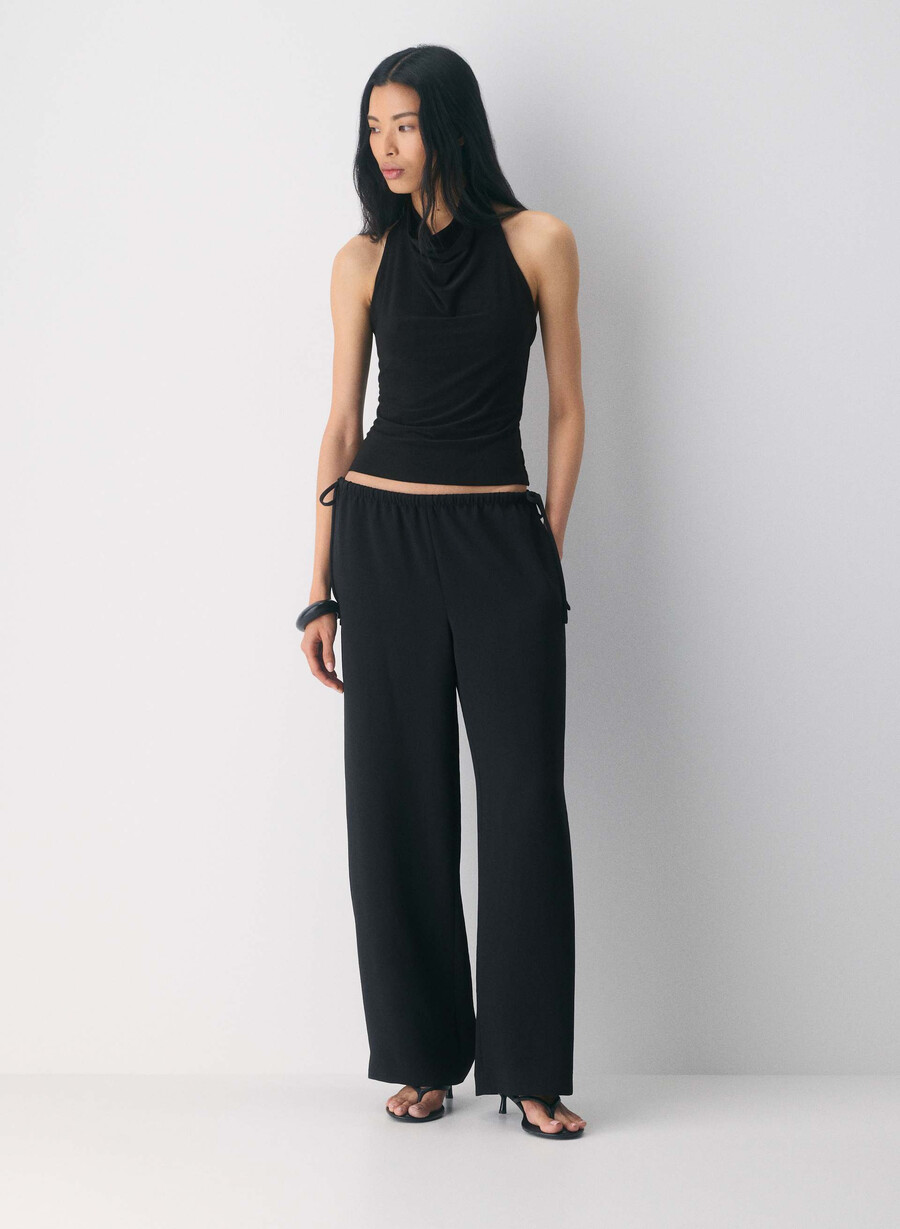 pantaloni artisan - crepette nero