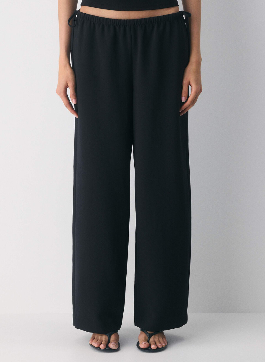 pantaloni artisan - crepette nero