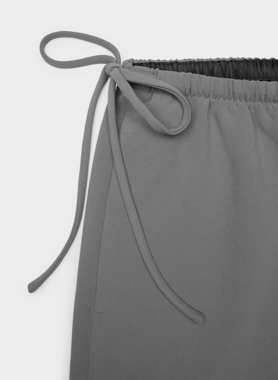 pantaloni artisan - crepette grigio scuro