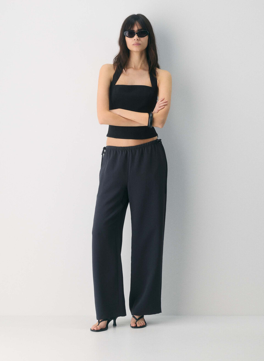 pantaloni artigianali - crepette dark navy