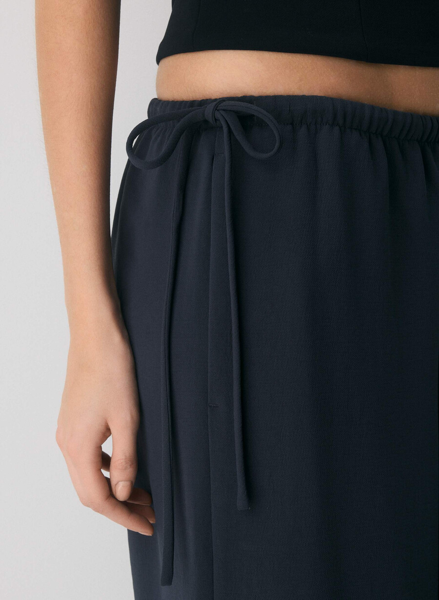 pantaloni artigianali - crepette dark navy