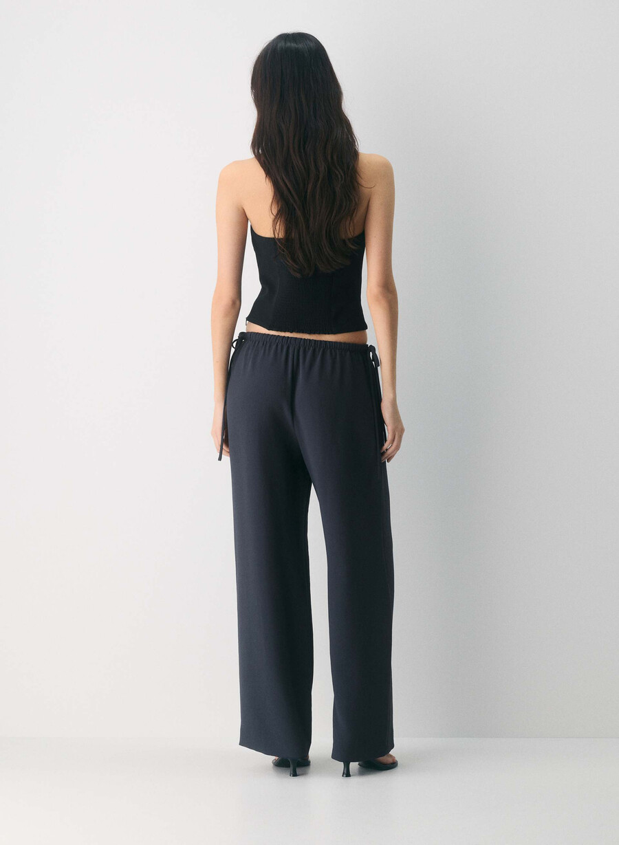 pantaloni artigianali - crepette dark navy