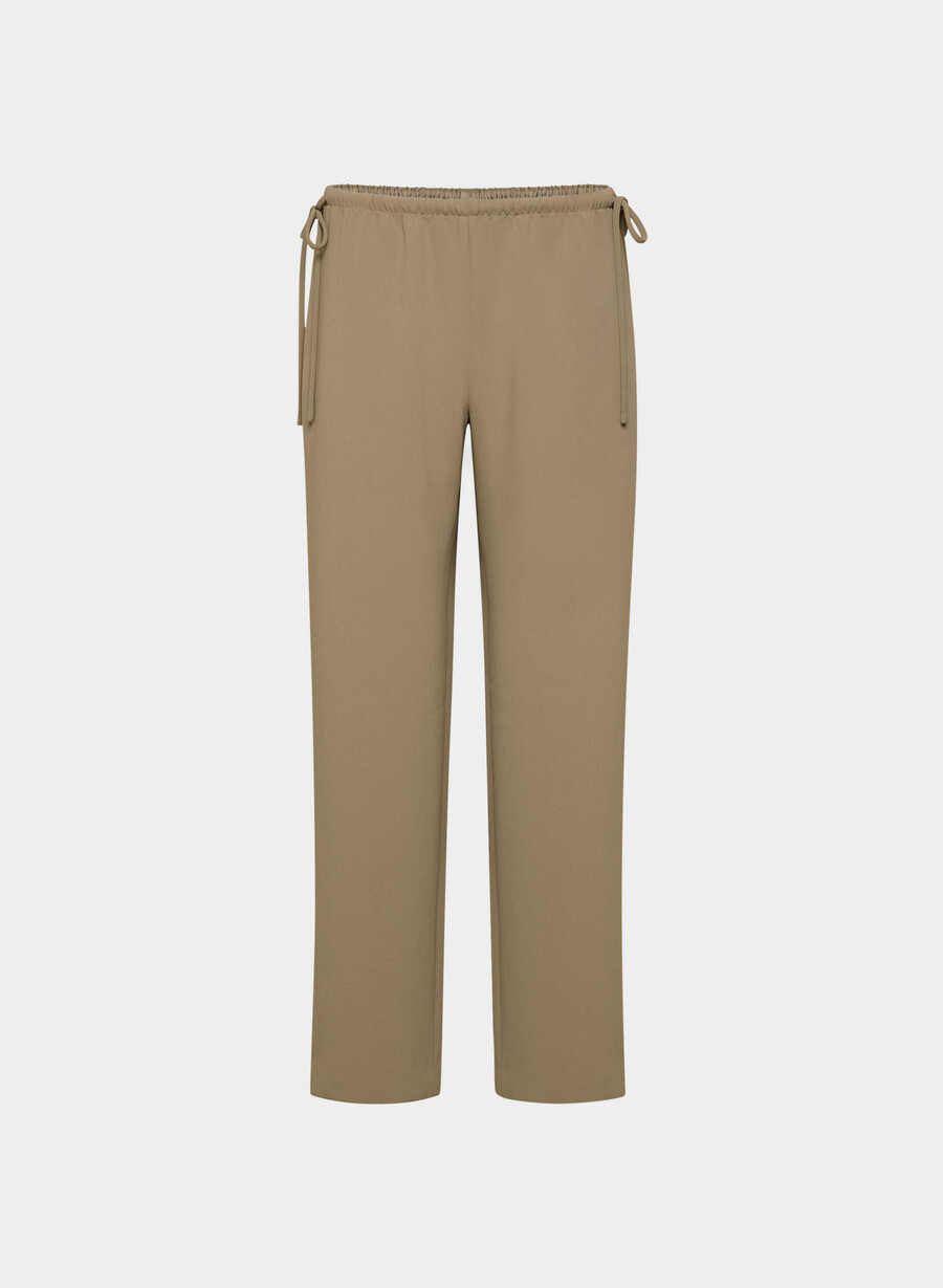 pantaloni artisan - crepette folio marrone