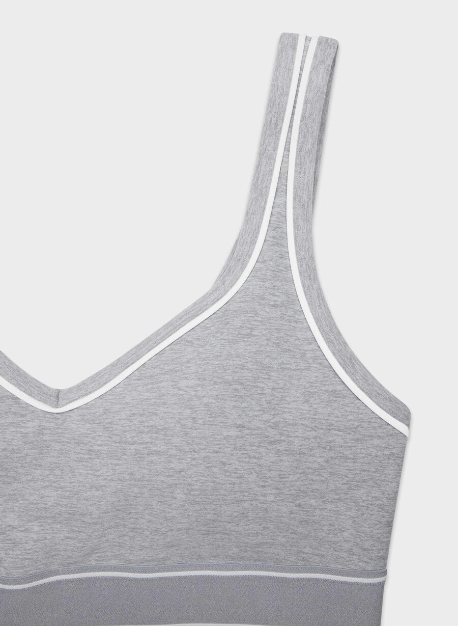 reggiseno sportivo softwhip tiebreak heather chromewhite