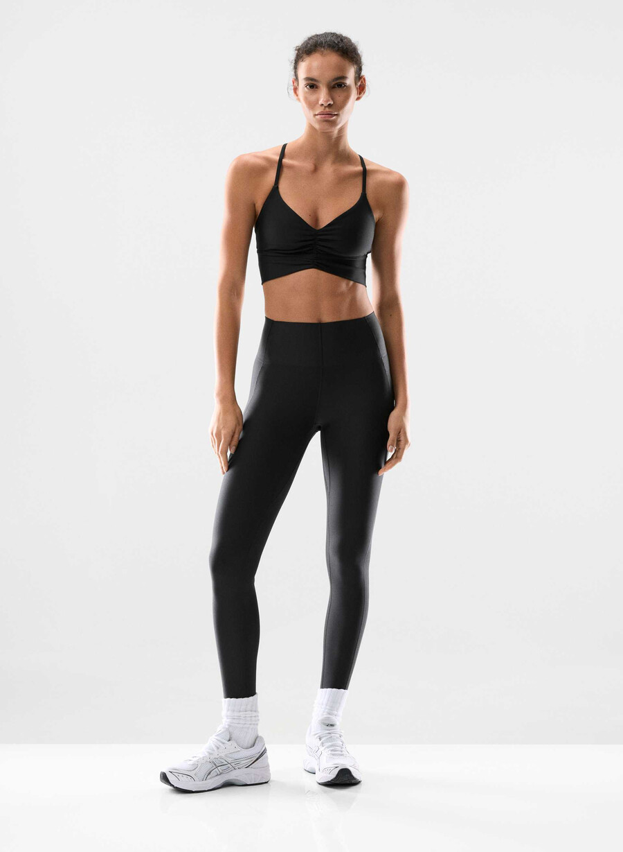 reggiseno sportivo glotone incline nero