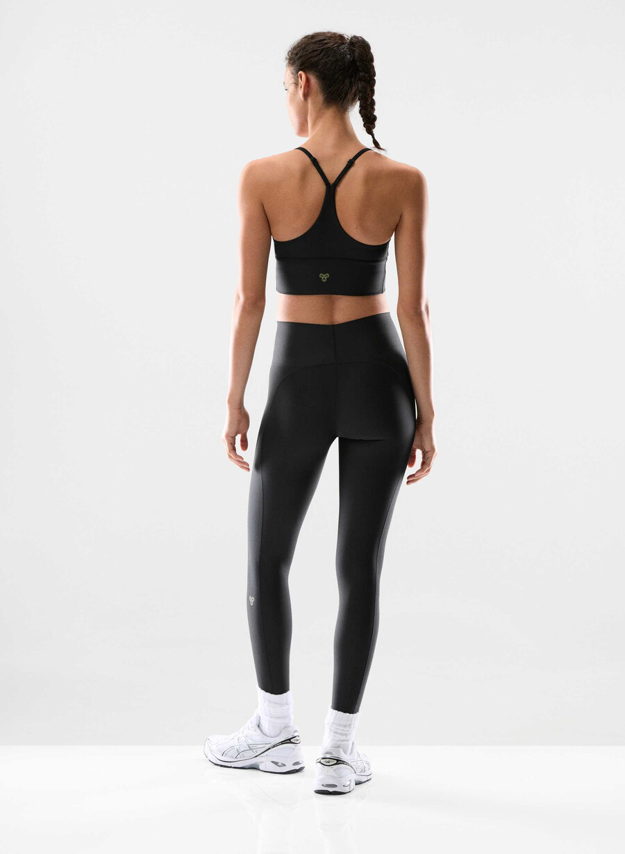 reggiseno sportivo glotone incline nero