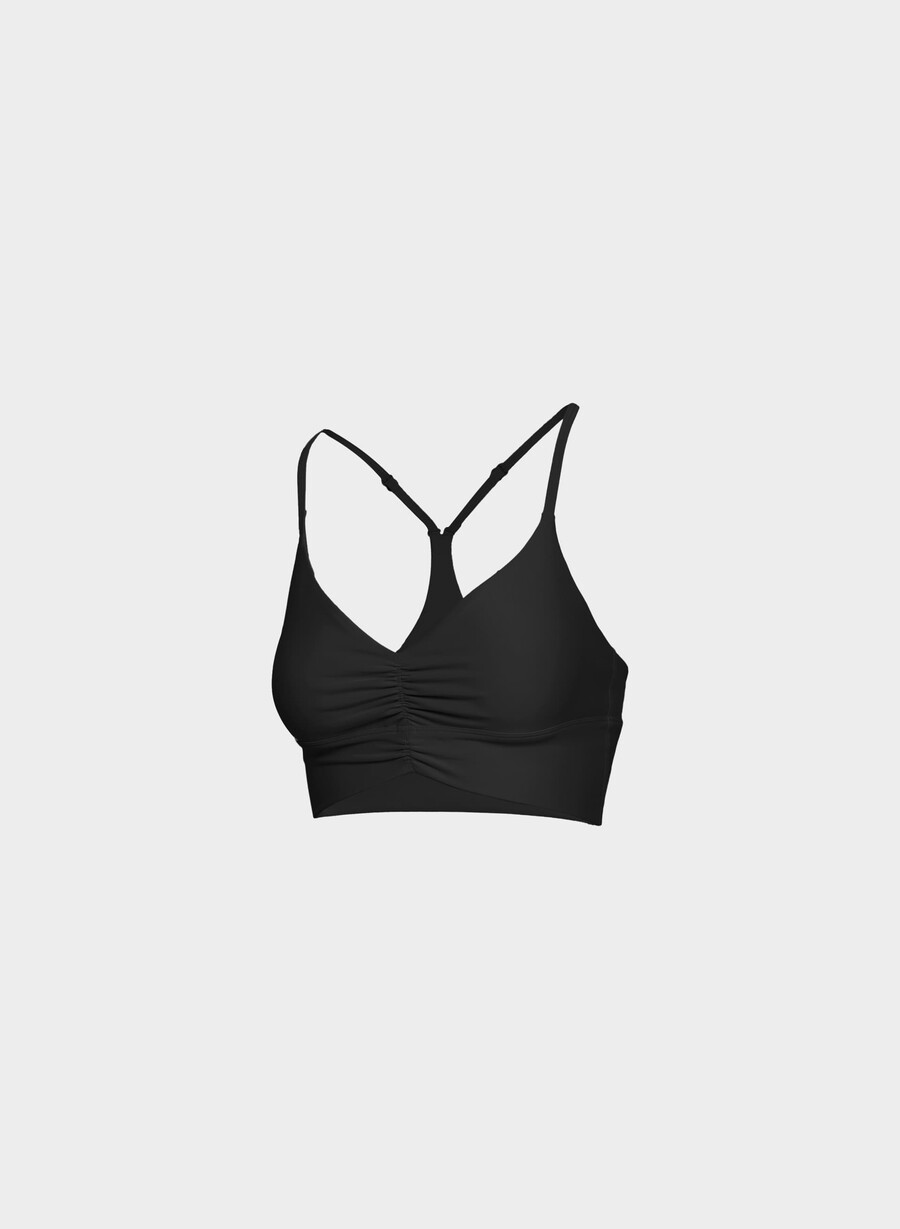 reggiseno sportivo glotone incline nero
