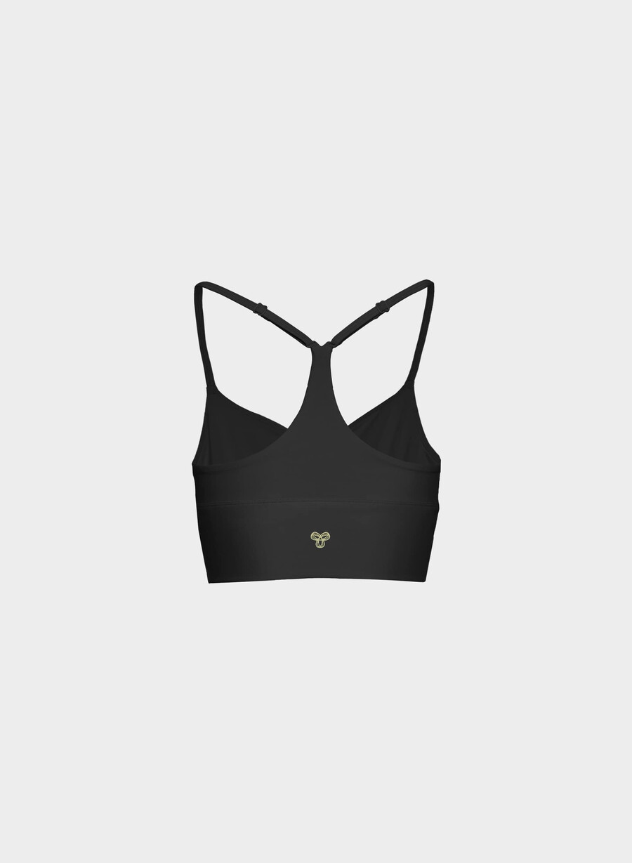 reggiseno sportivo glotone incline nero