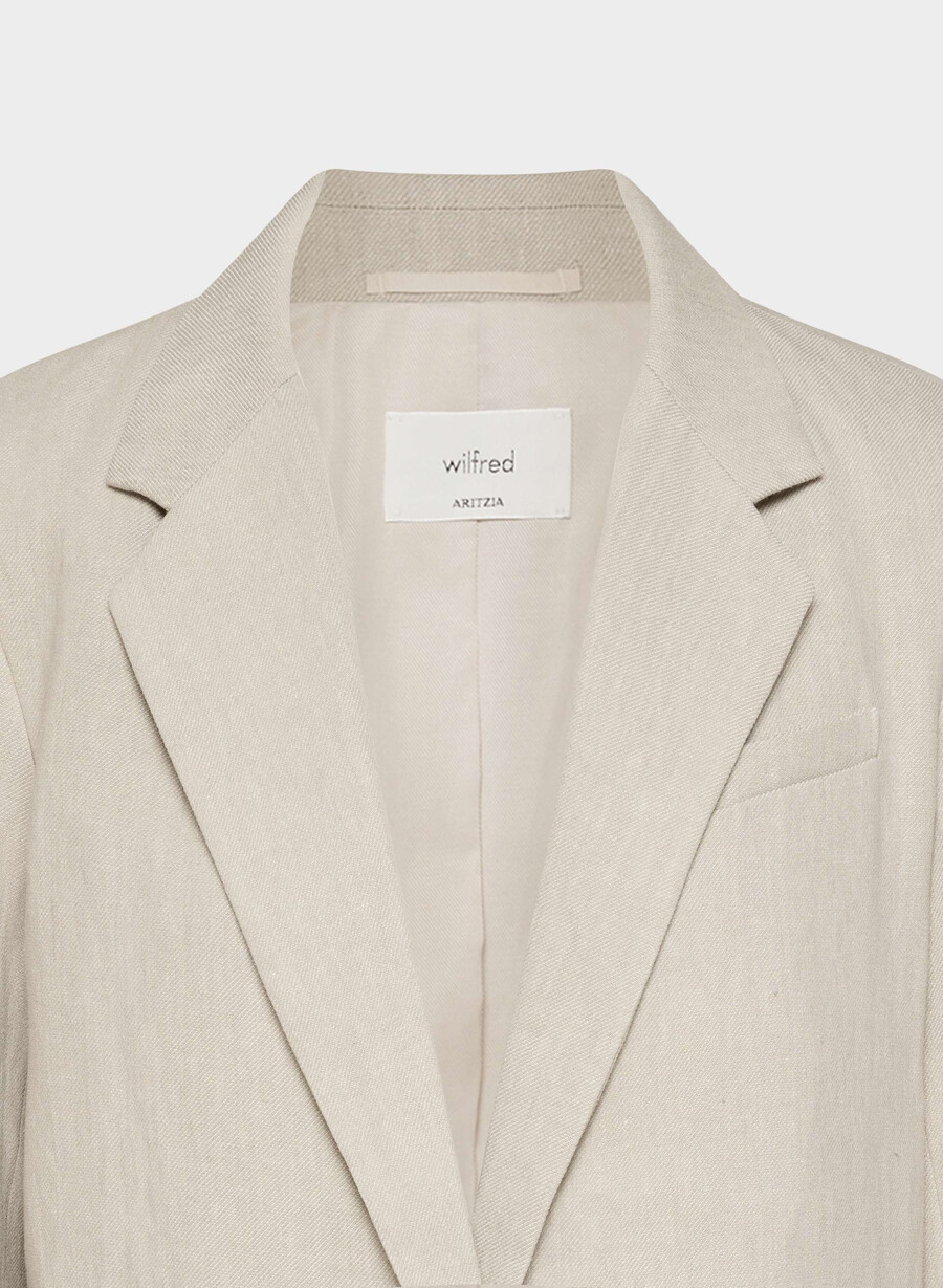 blazer generation - lino ecru scuro non tinto