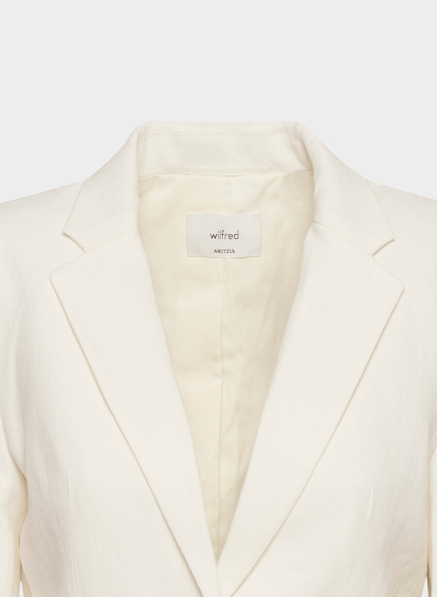 blazer etiquette - lino betulla chiara