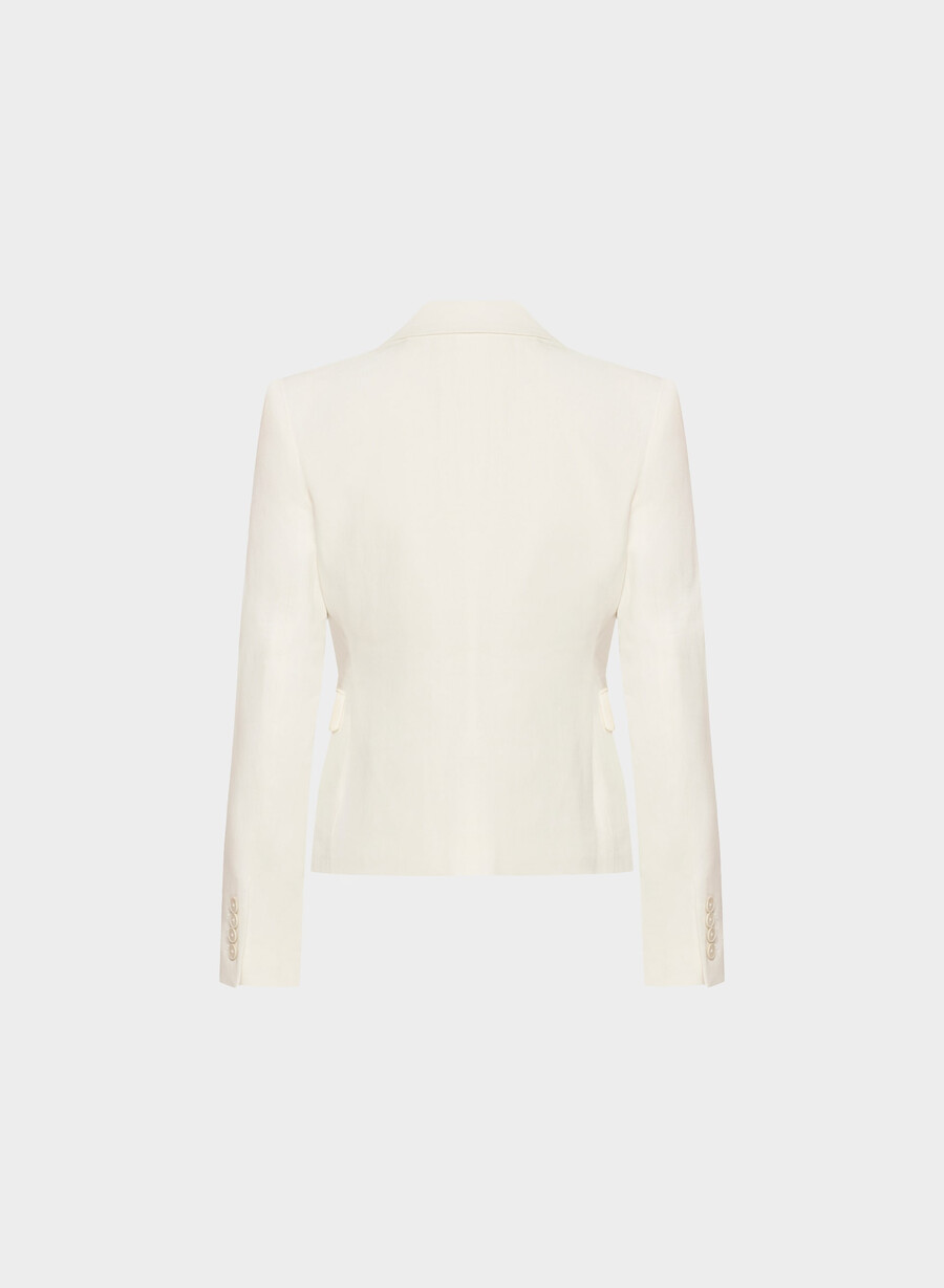 blazer etiquette - lino betulla chiara