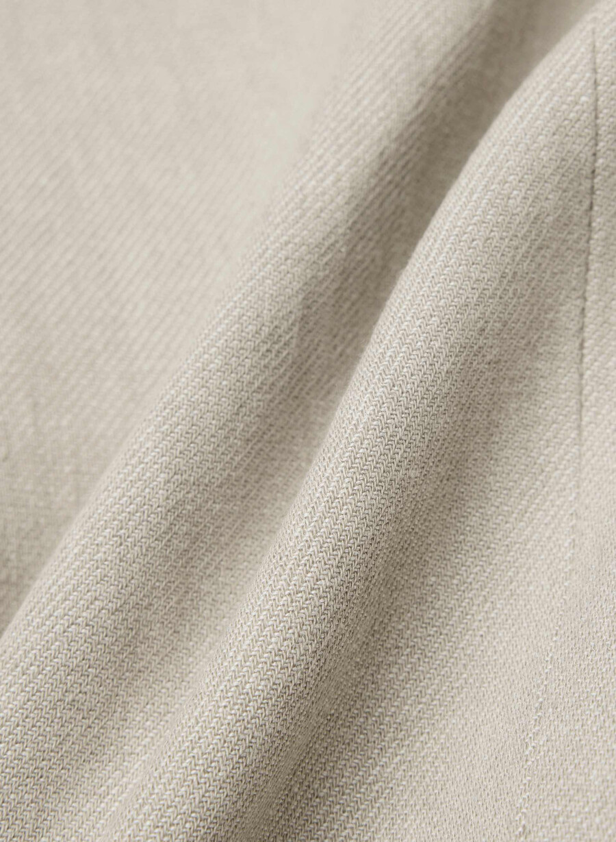 blazer etiquette - lino ecru scuro non tinto