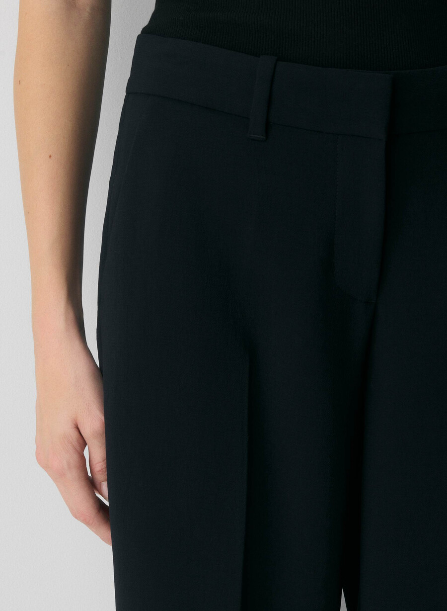 pantaloni spire - crepette nero