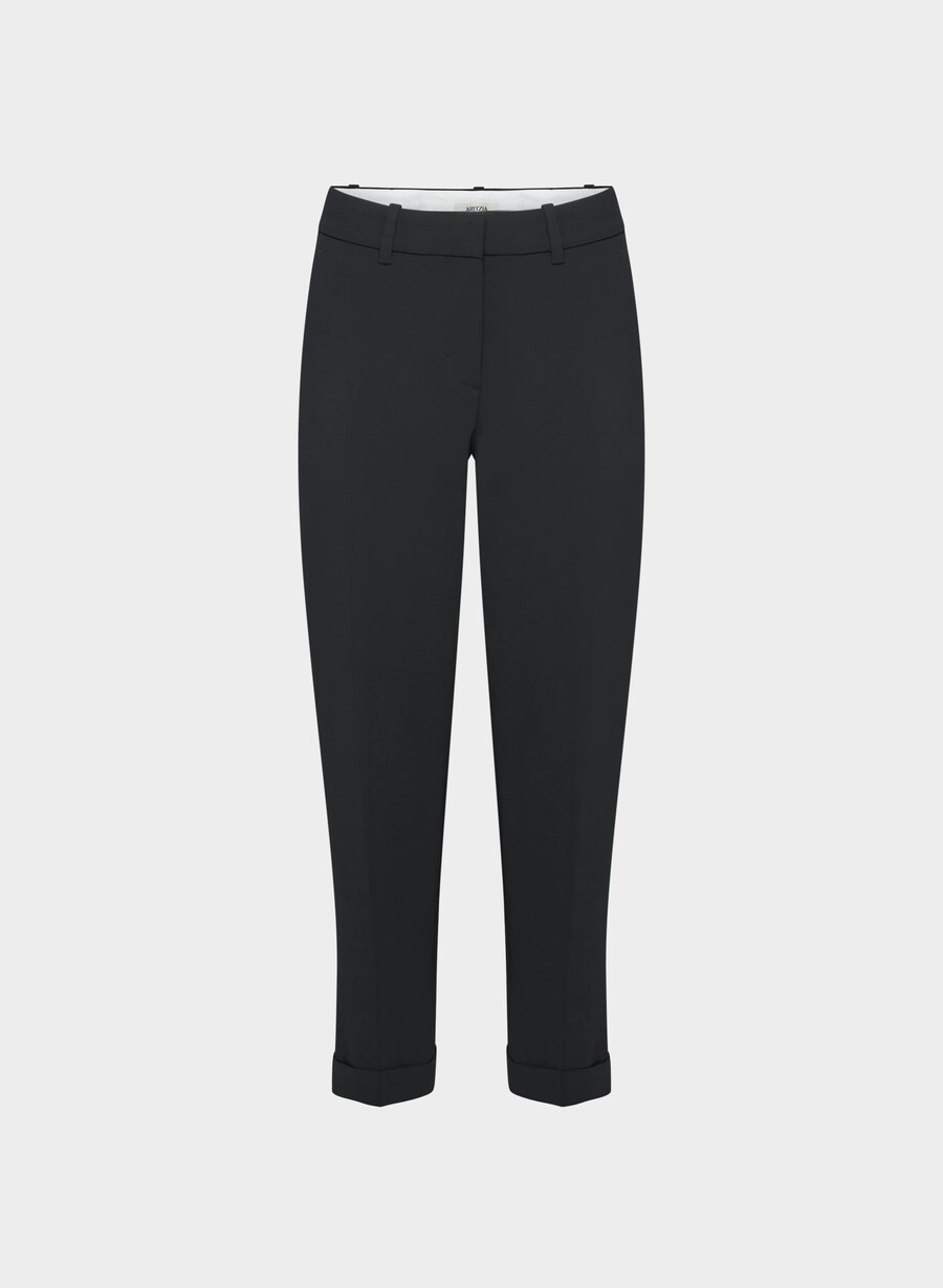 pantaloni spire - crepette nero